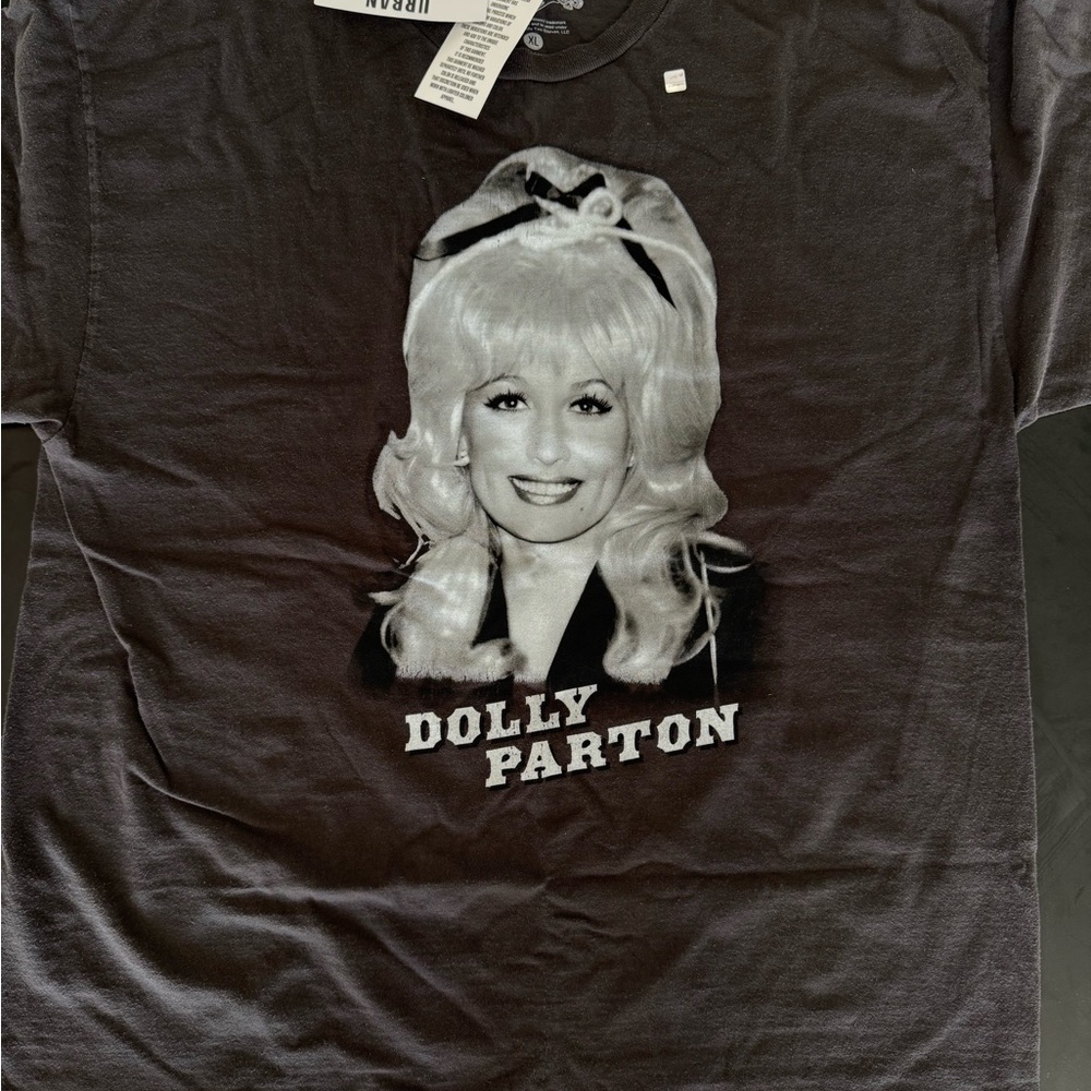 Dolly Parton Cotton T-Shirt Black - XL